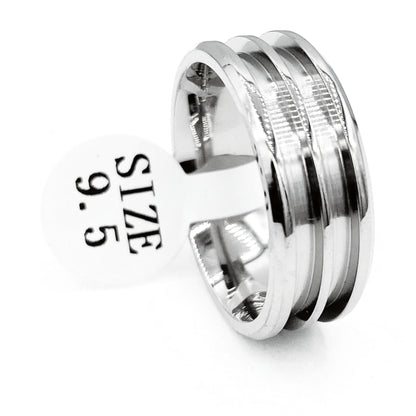 Titanium Double-Channel Ring Blanks