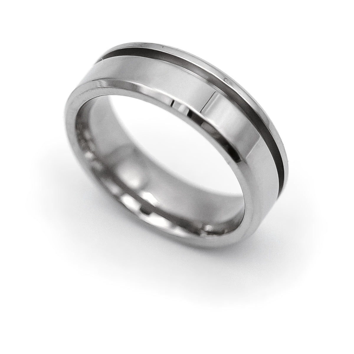 Titanium Ring Blank Offset Channel