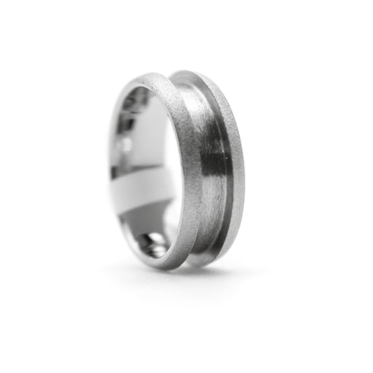Sanded-Finish Tungsten Ring Blank
