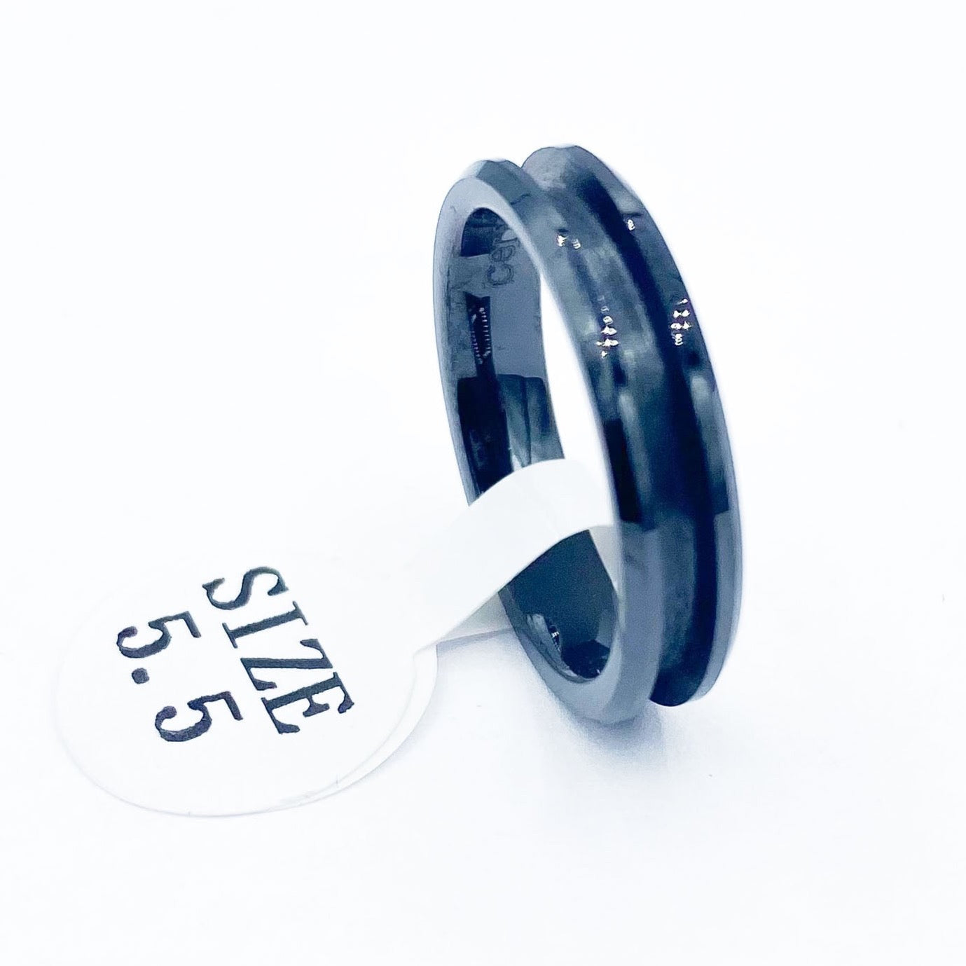 Black Ceramic for Patrick | Inlay Blanks Adair – | Blanks Supplies Blank Ring Ring Ring
