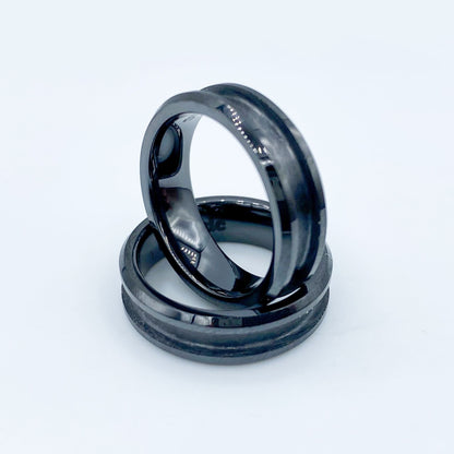 Black Ceramic Ring Blank - Patrick Adair Supplies