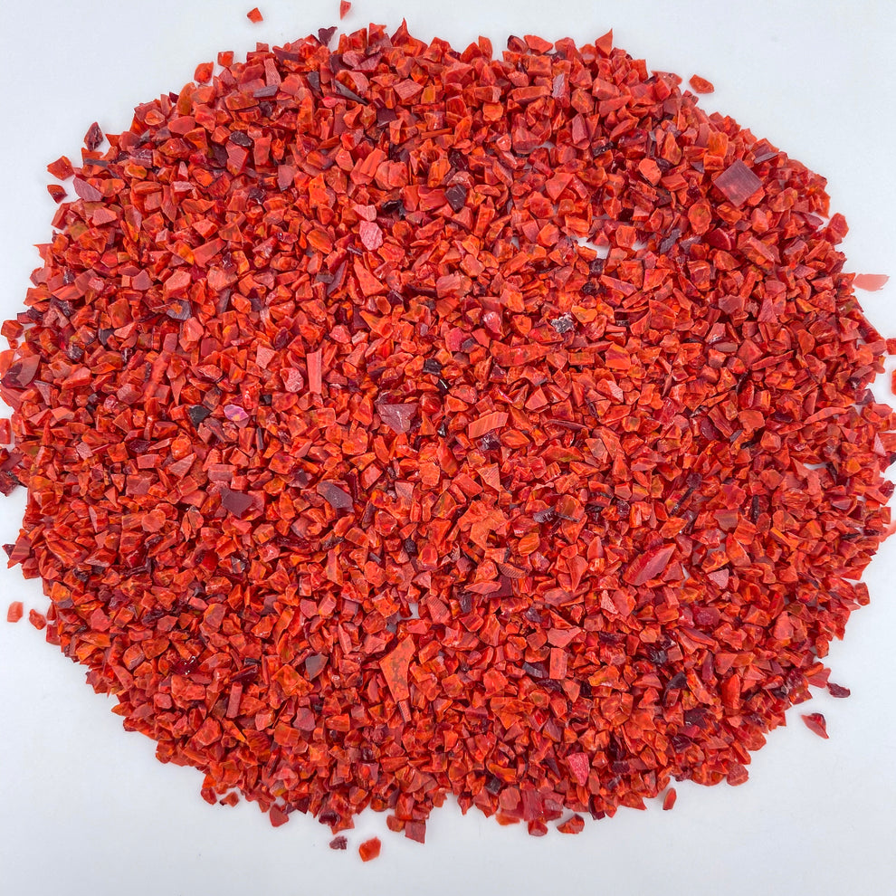 Crushed Red Opal | Crushed Opal for Inlay | Crushed Opal Rings ...