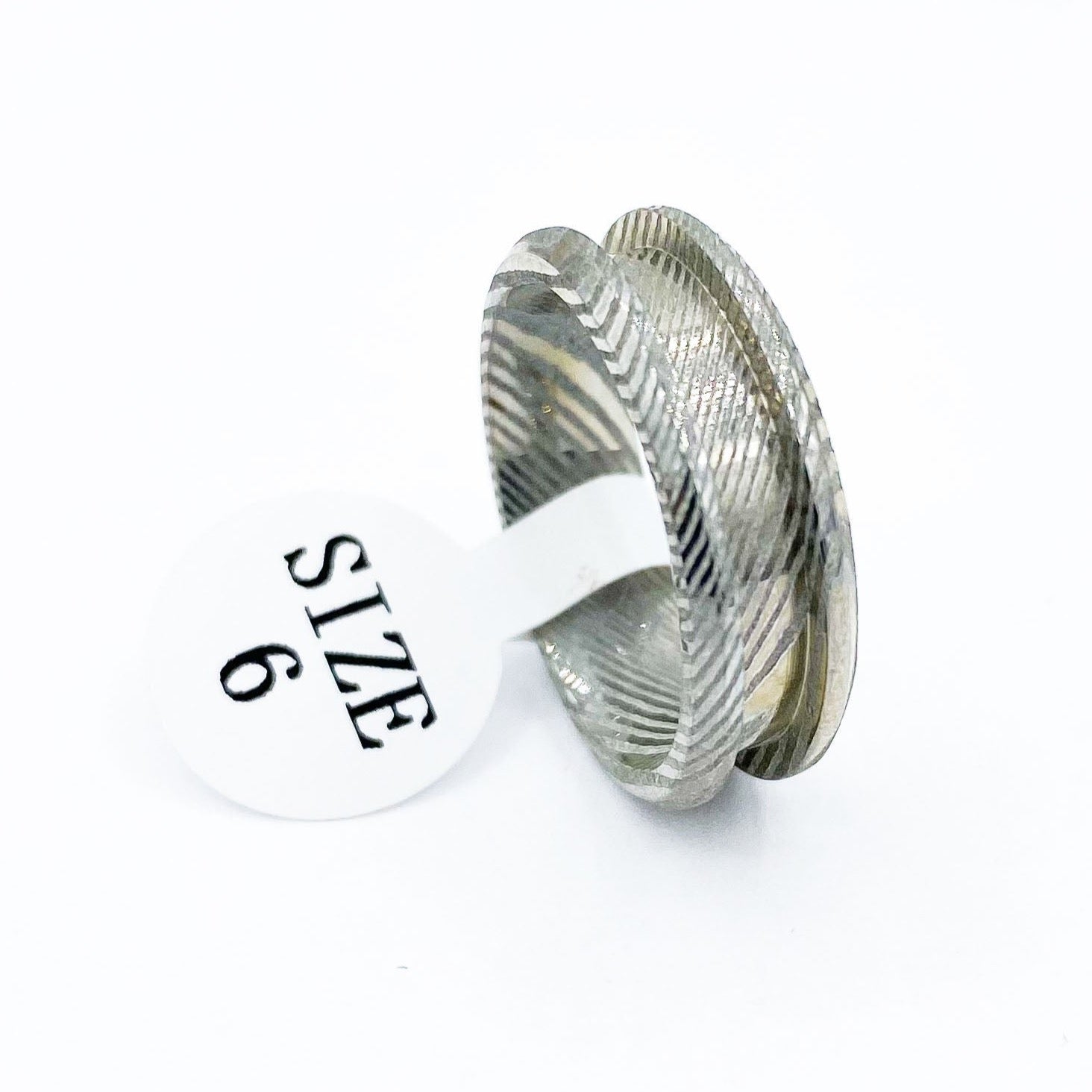 5 Pack - Damascus Steel Ring Blank - Patrick Adair Supplies