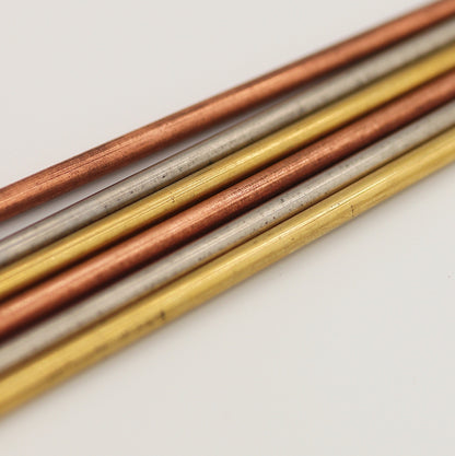 Brass/Copper/Steel Handle Pins 1/4" (Choose one material type) - Patrick Adair Supplies