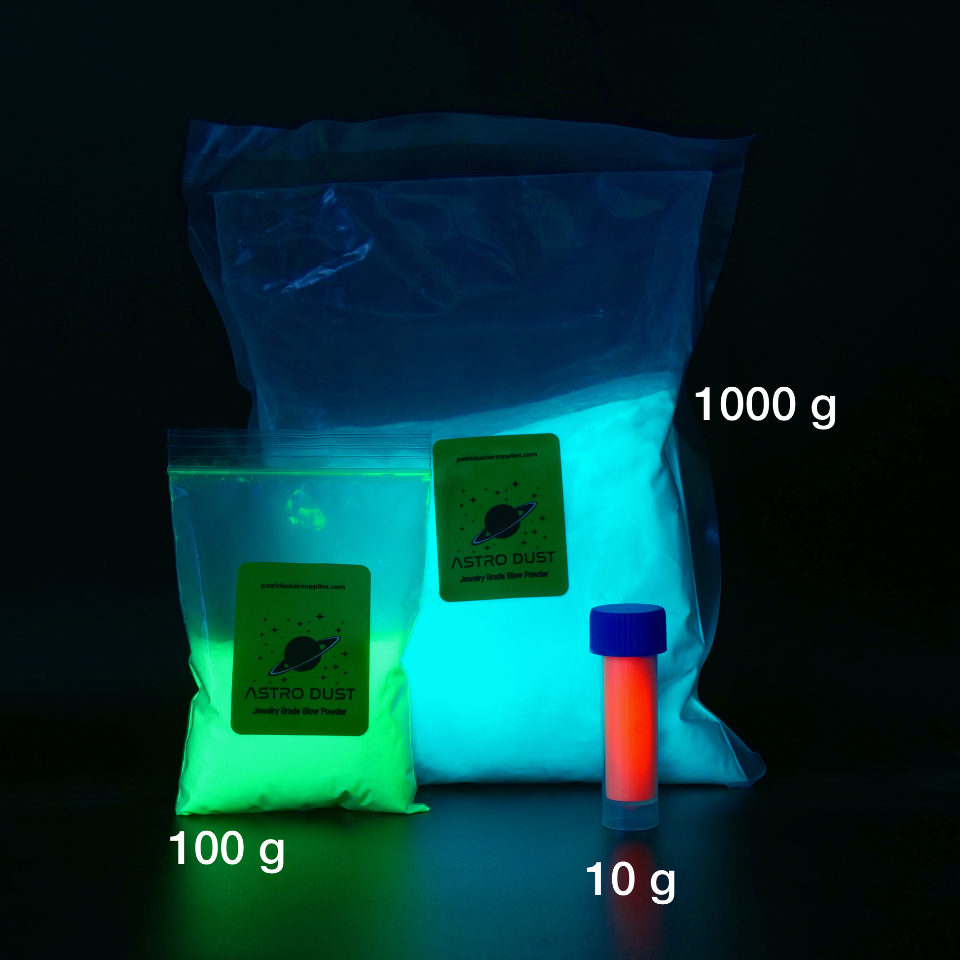 Glow in the Dark Pigment Powder GREEN 100g Super Grade Strontium Aluminate