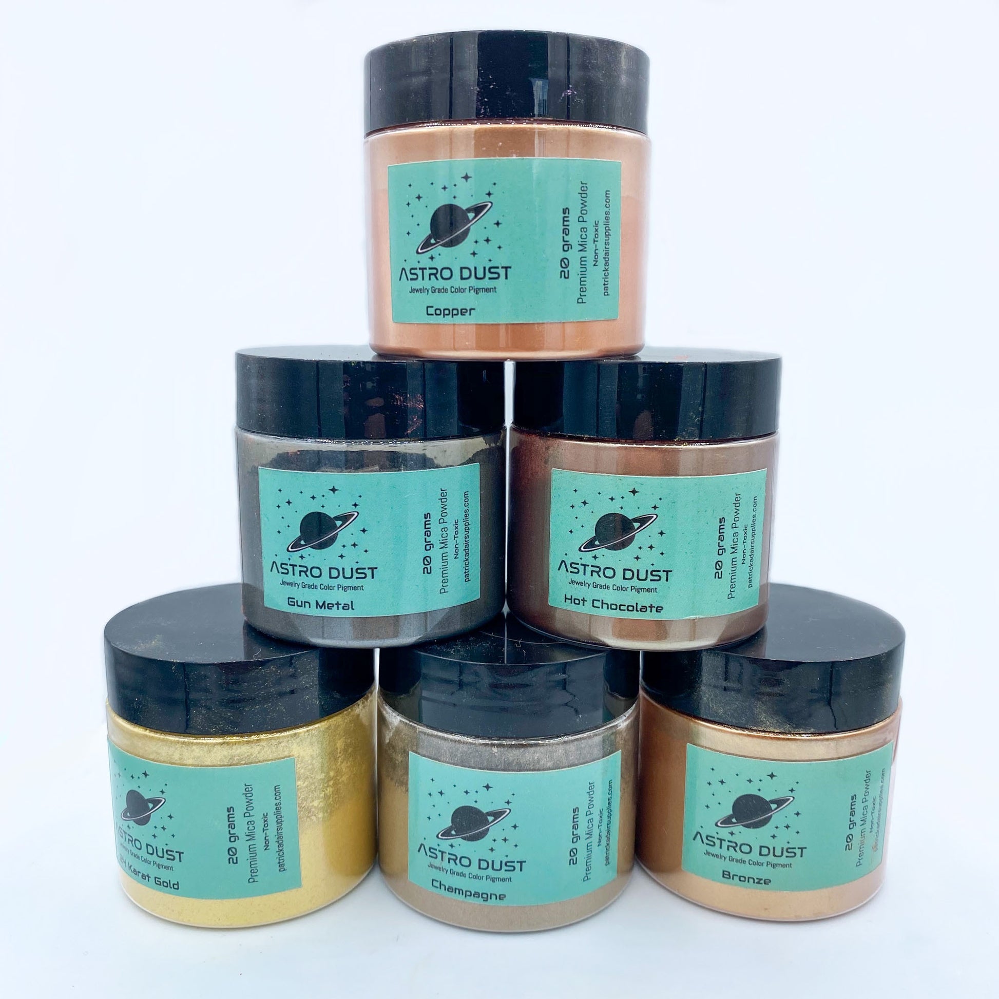 Astro Dust Metallic Color Pigment Pack | Mica Powder | Inlay Materials ...