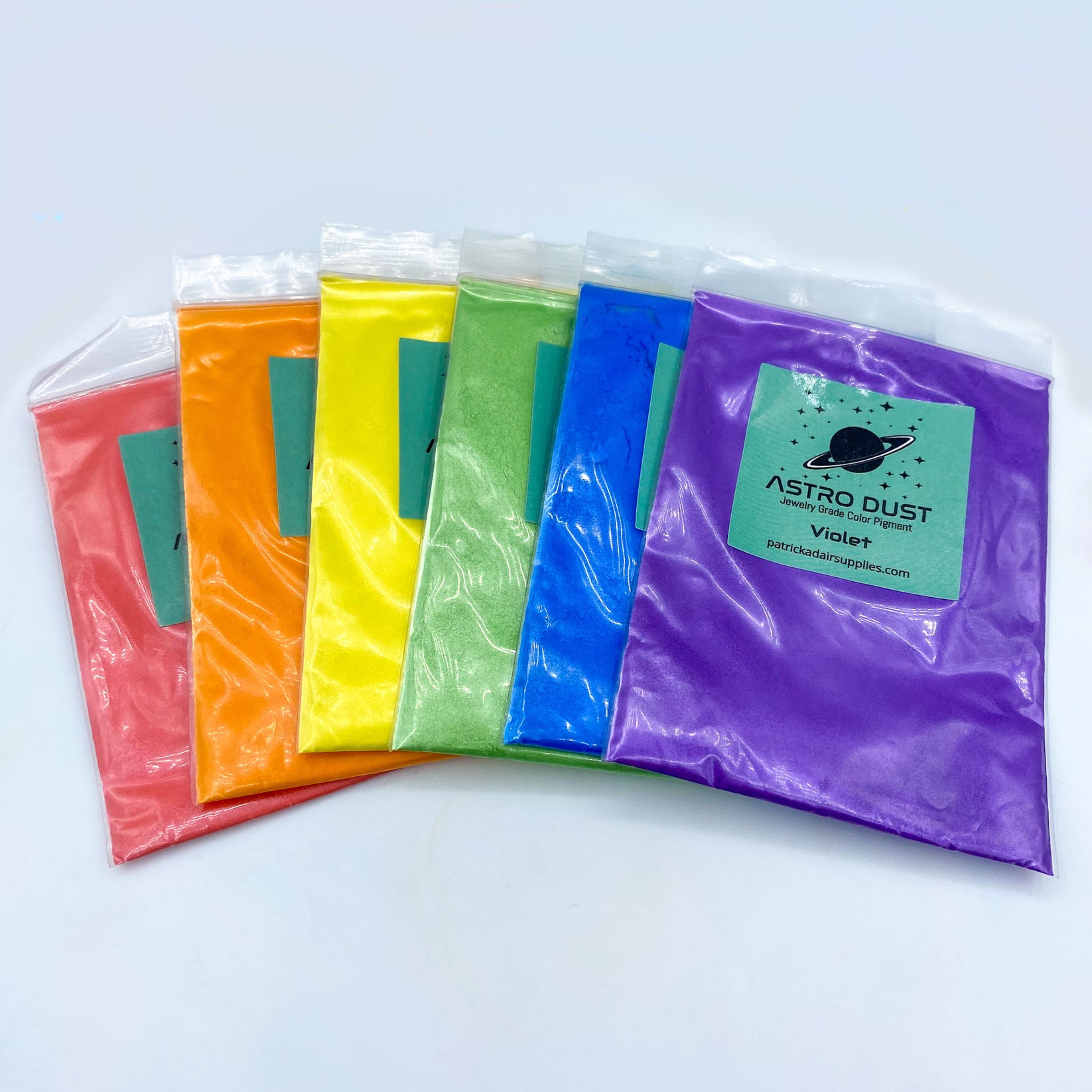 Astro Dust Rainbow Color Pigment Pack | Mica Powder | Inlay Materials ...