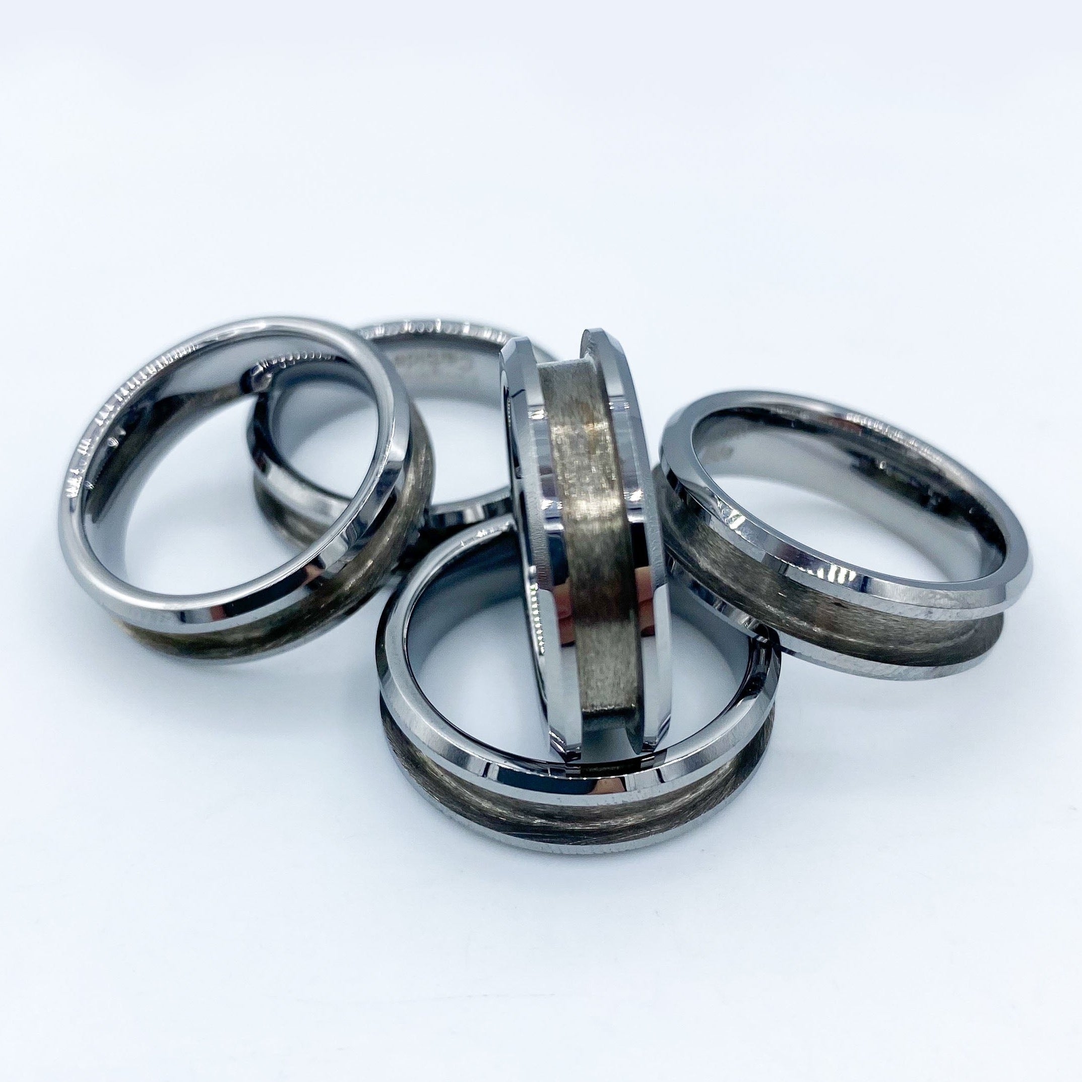 100S JEWELRY White Gold Tungsten Rings For Men Women Wedding Band  SandBlasted Finish Dome Edge Sizes 6-16 (Custom Text Engraving, 6) |  Amazon.com