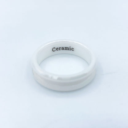 White Ceramic Ring Blank - Patrick Adair Supplies