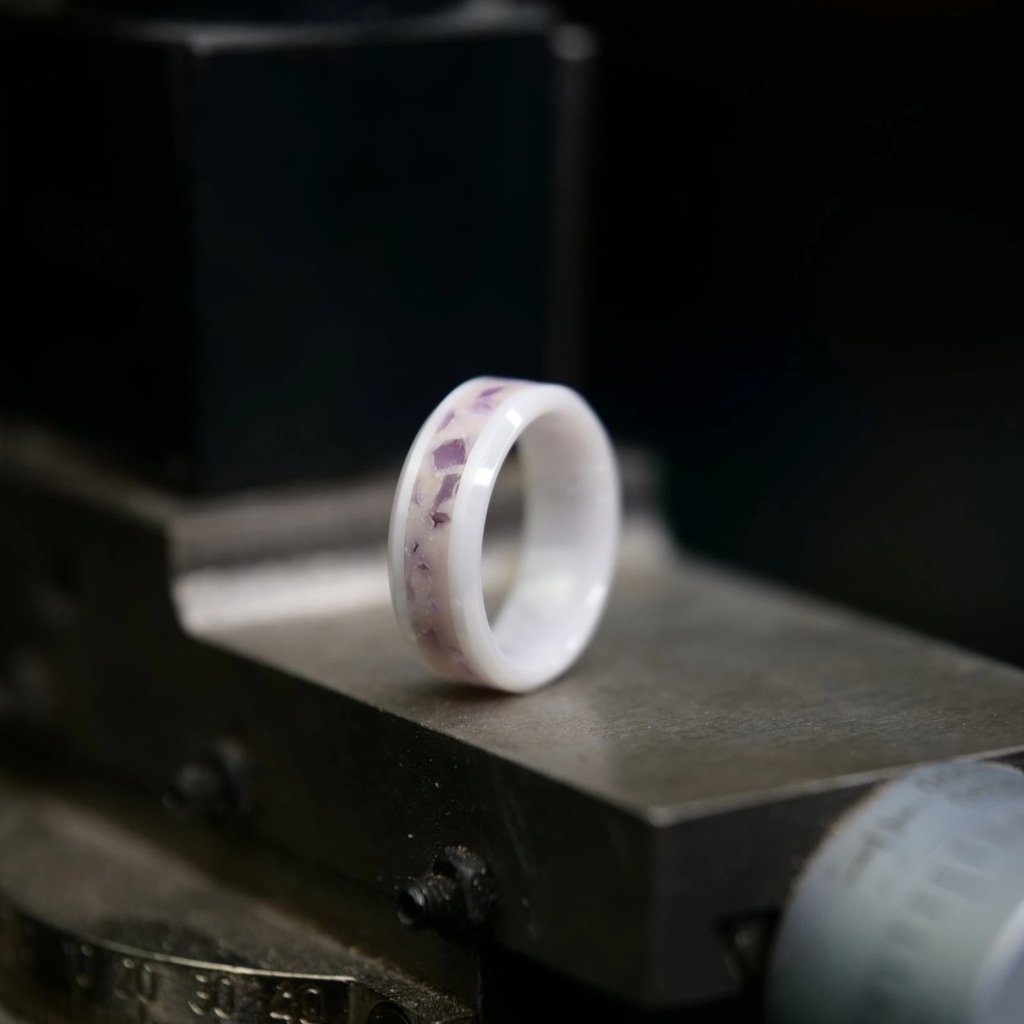 NEW!!! White Ceramic Ring Blanks 8mm!